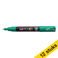 Offre : 12x POSCA PC-1MC marqueur peinture (0,7 - 1 mm conique) - vert foncé