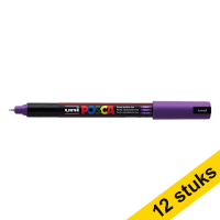 Offre : 12x POSCA PC-1MR marqueur acrylique (0,7 mm ogive) - violet