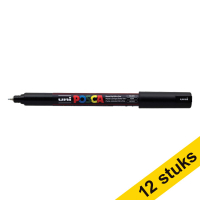 Offre : 12x POSCA PC-1MR marqueur acrylique (0,7mm ogive) - noir