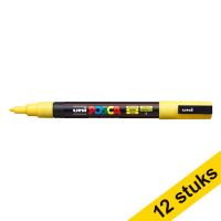 Offre : 12x POSCA PC-3M marqueur acrylique (0,9 - 1,3 mm ogive) - jaune