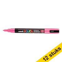 Offre : 12x POSCA PC-3M marqueur acrylique (0,9 - 1,3 mm ogive) - rose