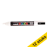 Offre : 12x POSCA PC-5M marqueur acrylique (1,8 - 2,5 mm ogive) - blanc