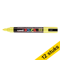 Offre : 12x POSCA PC-5M marqueur acrylique (1,8 - 2,5 mm ogive) - jaune