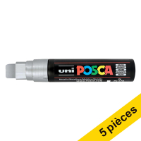 Offre : 5x POSCA PC-17K marqueur acrylique (15 mm rectangulaire) - argent