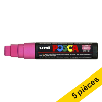 Offre : 5x POSCA PC-17K marqueur acrylique (15 mm rectangulaire) - rose