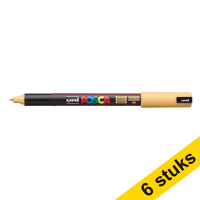 Offre : 6x POSCA PC-1MR marqueur acrylique (0,7 mm ogive) - abricot