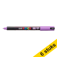 Offre : 6x POSCA PC-1MR marqueur acrylique (0,7 mm ogive) - lavande