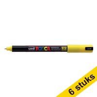 Offre : 6x POSCA PC-1MR marqueur acrylique (0,7mm ogive) - jaune