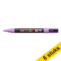 Offre : 6x POSCA PC-3M marqueur acrylique (0,9 - 1,3 mm ogive) - lavande