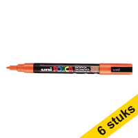 Offre : 6x POSCA PC-3M marqueur acrylique (0,9 - 1,3 mm ogive) - orange foncé