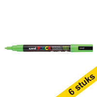 Offre : 6x POSCA PC-3M marqueur acrylique (0,9 - 1,3 mm ogive) - vert pomme