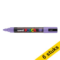 Offre : 6x POSCA PC-5M marqueur acrylique (1,8 - 2,5 mm ogive) - lilas