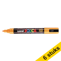 Offre : 6x POSCA PC-5M marqueur acrylique (1,8 - 2,5 mm ogive) - orange