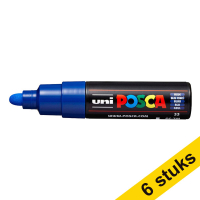 Offre : 6x POSCA PC-7M marqueur acrylique (4,5 - 5,5 mm ogive) - bleu foncé
