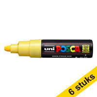 Offre : 6x POSCA PC-7M marqueur acrylique (4,5 - 5,5 mm ogive) - jaune