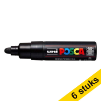 Offre : 6x POSCA PC-7M marqueur acrylique (4,5 - 5,5 mm ogive) - noir