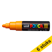 Offre : 6x POSCA PC-7M marqueur acrylique (4,5 - 5,5 mm ogive) - orange