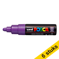 Offre : 6x POSCA PC-7M marqueur acrylique (4,5 - 5,5 mm ogive) - violet