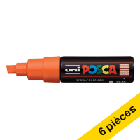 Offre : 6x POSCA PC-8K marqueur acrylique (8 mm biseautée) - orange foncé