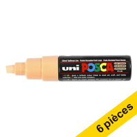 Offre : 6x POSCA PC-8K marqueur acrylique (8 mm biseautée) - rose saumon