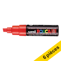 Offre : 6x POSCA PC-8K marqueur peinture (8 mm biseautée) - rouge