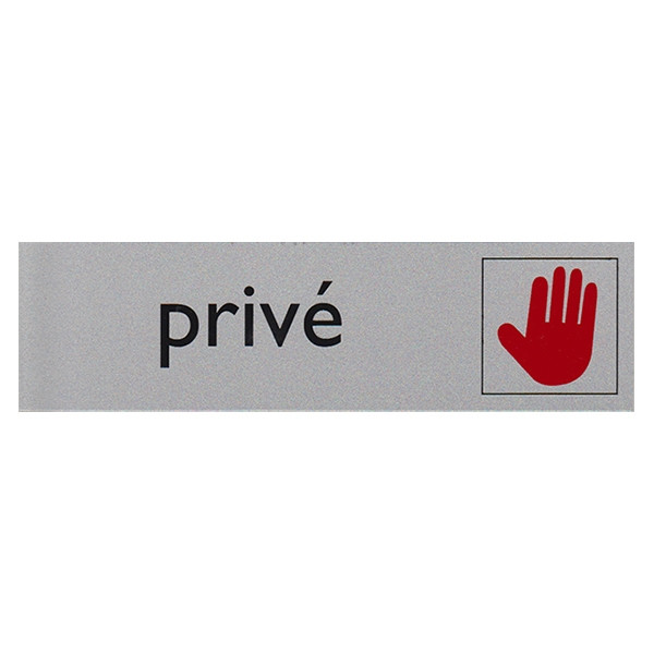 Posta Picto panneau signalétique "privé" (16,5 x 4,5 cm) 400282 - 1
