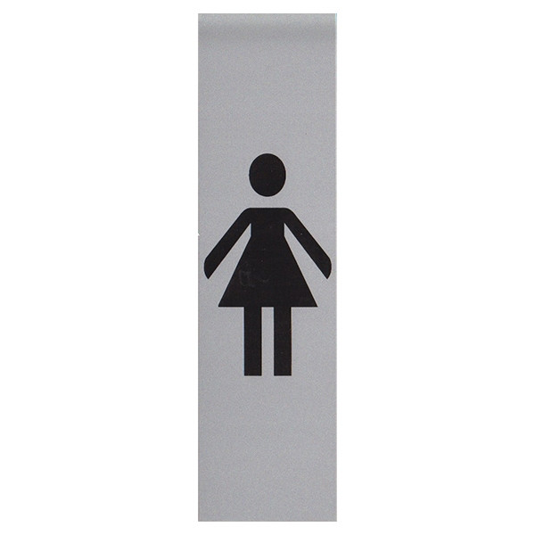 Posta Picto panneau signalétique "toilettes pour dames" (4,5 x 16,5 cm) 400288 - 1