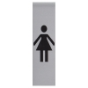 Posta Picto panneau signalétique "toilettes pour dames" (4,5 x 16,5 cm) 400288 - 1