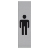Posta Picto panneau signalétique "toilettes pour hommes" (4,5 x 16,5 cm) 400287 - 1
