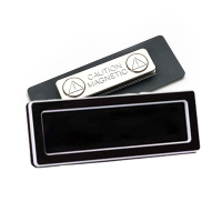 Posta badge nominatif avec aimant 75 x 25 mm (10 pièces) 400748