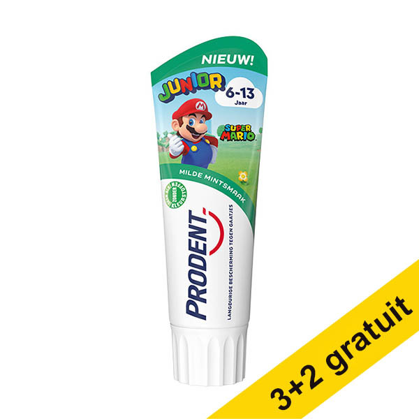 Offre : 5 x Prodent Junior Super Mario 6-13 ans dentifrice (75 ml) SPR00105 - 1