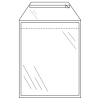 Enveloppe de courrier transparente 235 x 310 mm - A4 autoadhésive (1000 pièces) 209204 - 1