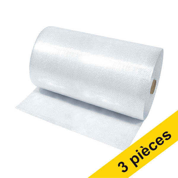 Offre : 3x Raadhuis film à bulles transparent (100 cm x 50 m) 209017 - 1