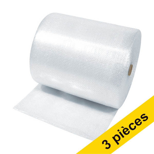 Offre : 3x Raadhuis film à bulles transparent (75 cm x 100 m) 209013 - 1