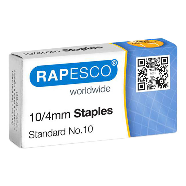 Rapesco 10/4 agrafes galvanisées (1000 pièces) 226825 - 1