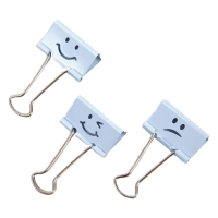 Rapesco Emoji clips 32 mm (20 pièces) - bleu poudre 226808
