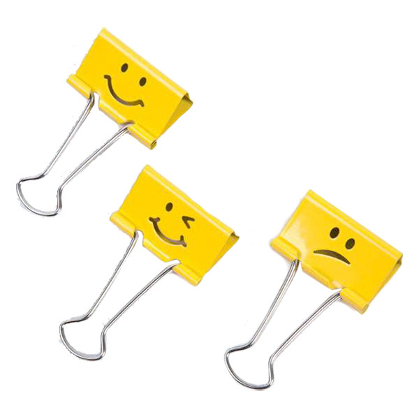 Rapesco Emoji clips 32 mm (20 pièces) - jaune vif 226809 - 1