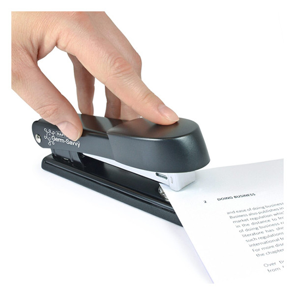 Rapesco Germ-Savvy agrafeuse antibactérienne (25 feuilles) - noir 226828 - 2