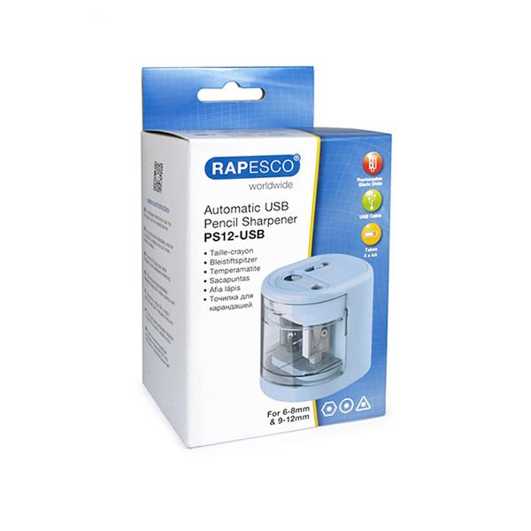Rapesco PS12-USB taille-crayon électrique - bleu poudre 202073 - 5