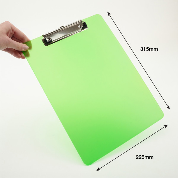 Rapesco porte-bloc A4 vertical (3 pièces) - vert transparent 221674 - 2