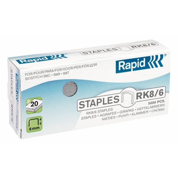 Rapid standard RK8 (B8) agrafes (5000 agrafes) 202038 - 1