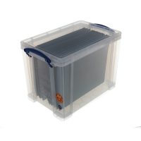 Really Useful Box boîte de rangement transparente 19 litres (avec 10 dossiers suspendus) 200412