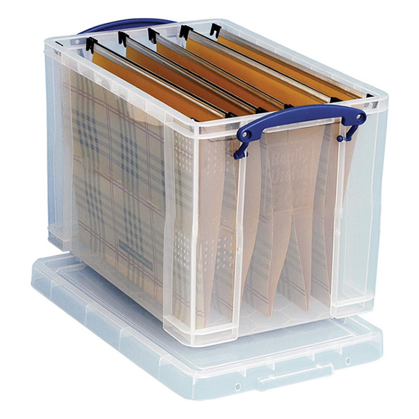 Really Useful Box boîte de rangement transparente 19 litres (avec 10 dossiers suspendus) 200412 - 2