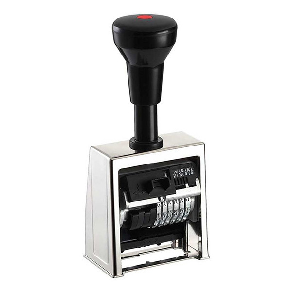 Reiner B6 numéroteur à 6 chiffres antiqua 5,5 mm 206452 - 1