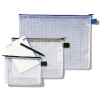 Rexel étui en mesh (A5) - transparent/bleu 208086 - 1