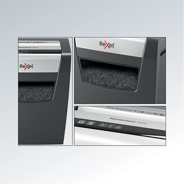 Rexel Momentum X312 déchiqueteuse coupe croisée 208215 - 4