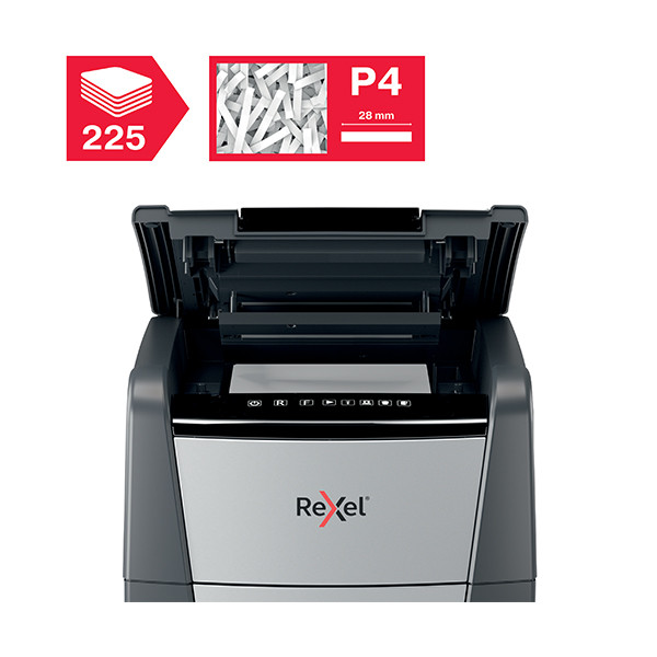 Rexel Optimum Auto+ 225X déchiqueteuse coupe croisée 208224 - 4