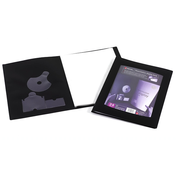 Rexel album de présentation flexible A5 (24 pochettes) - noir 208090 - 1