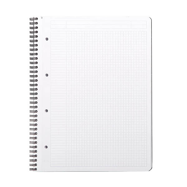 Rhodia Greenbook cahier à spirale A4+ 90 g/m² 80 feuilles quadrillé 5 mm - noir 404580 - 1