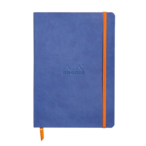 Rhodia carnet A5 ligné 80 feuilles - bleu 404698 - 1
